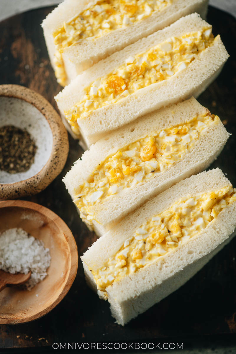 Japanese Egg Salad Sandwich Tamago Sando: