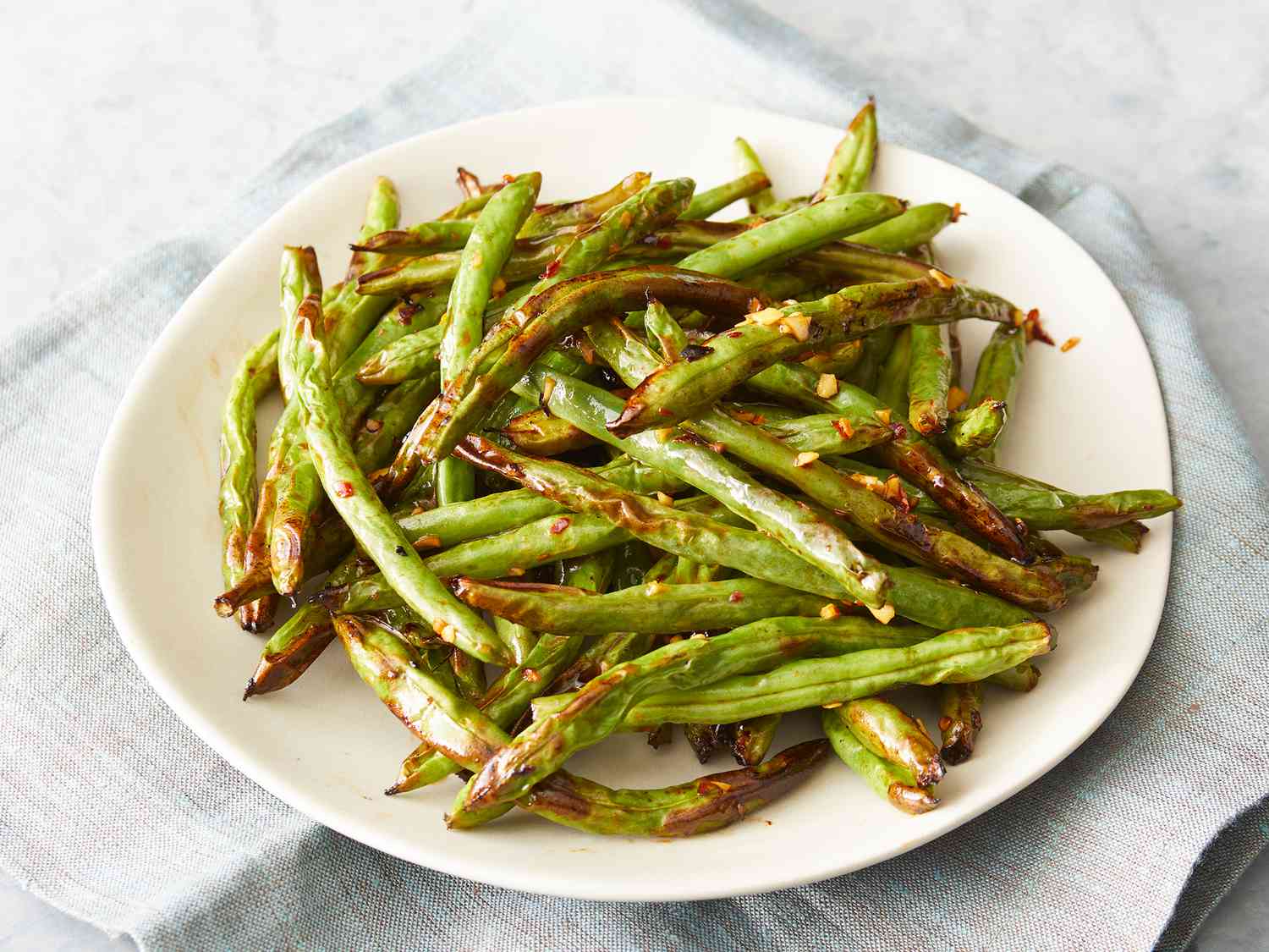 Air Fryer Spicy Green Beans Recipe