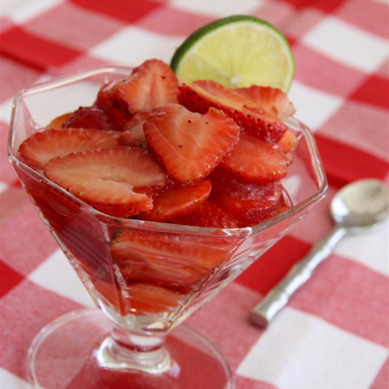 Lime and Tequila-Infused Strawberries: A Flavorful, Healthy Treat