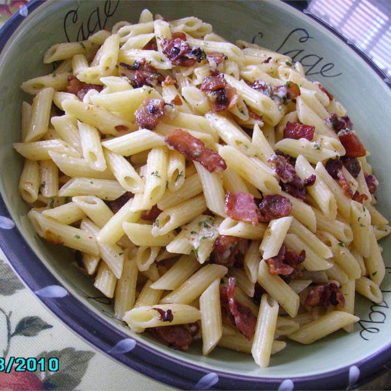 Bacon And Parmesan Penne Pasta Recipe: Delicious, Nutritious, and Easy to Make