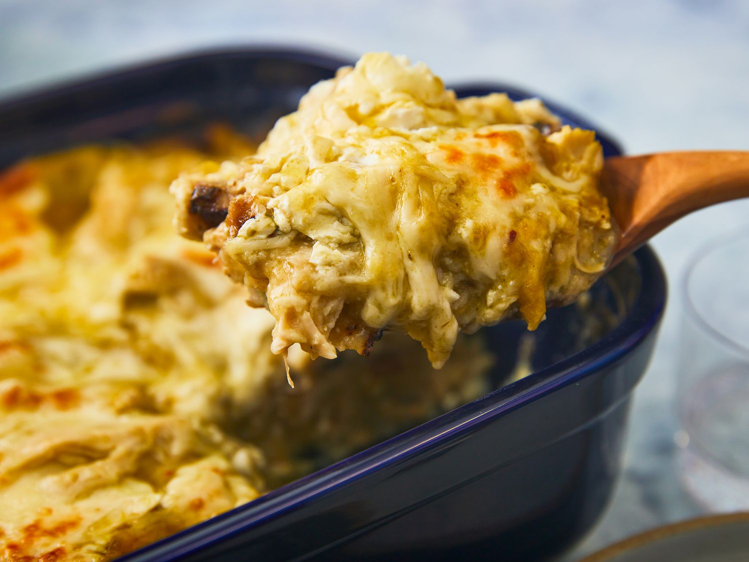 Green Chile Chicken Enchilada Casserole Recipe