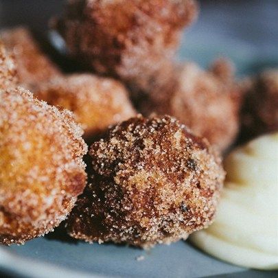 Carrot Cake Donut Holes With Cream Cheese Dip Recipe
