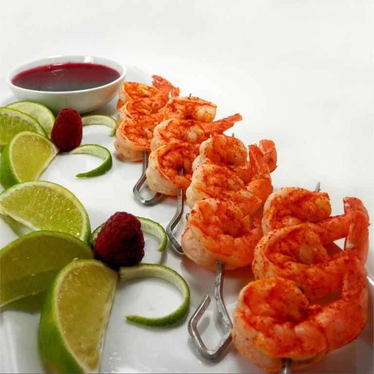 Butterfly Chili Lime Prawn Spedini Recipe with Raspberry Dipping Sauce – Perfect for Entertaining