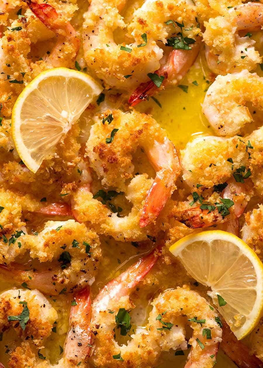 Broiled Lemon and Garlic Tiger Prawns Recipe - Simple and Delicious