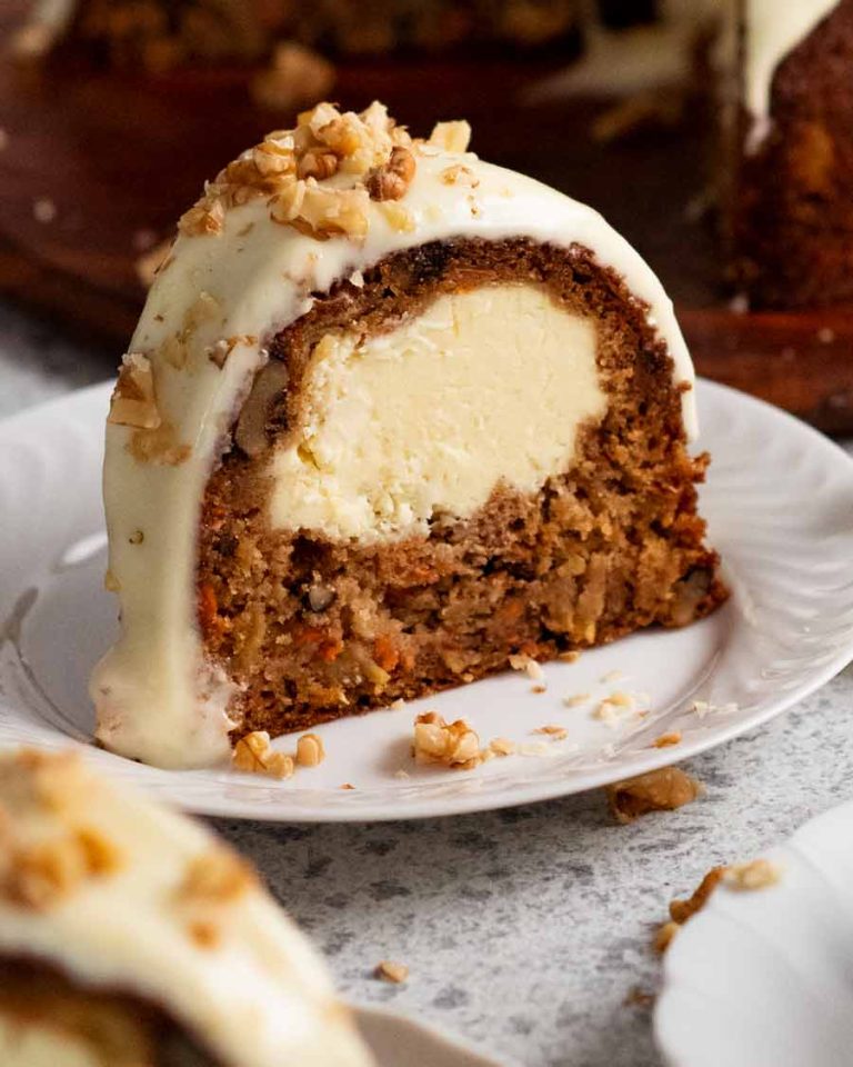 Carrot Bundt Cake With Cream Cheese Filling Recipe