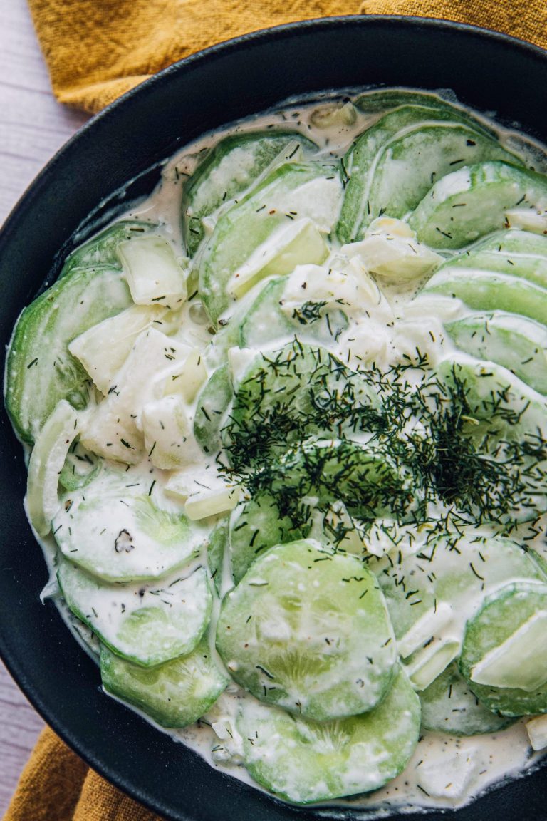 Dad’s Creamy Cucumber Salad Recipe: Perfect for Summer BBQs and Picnics