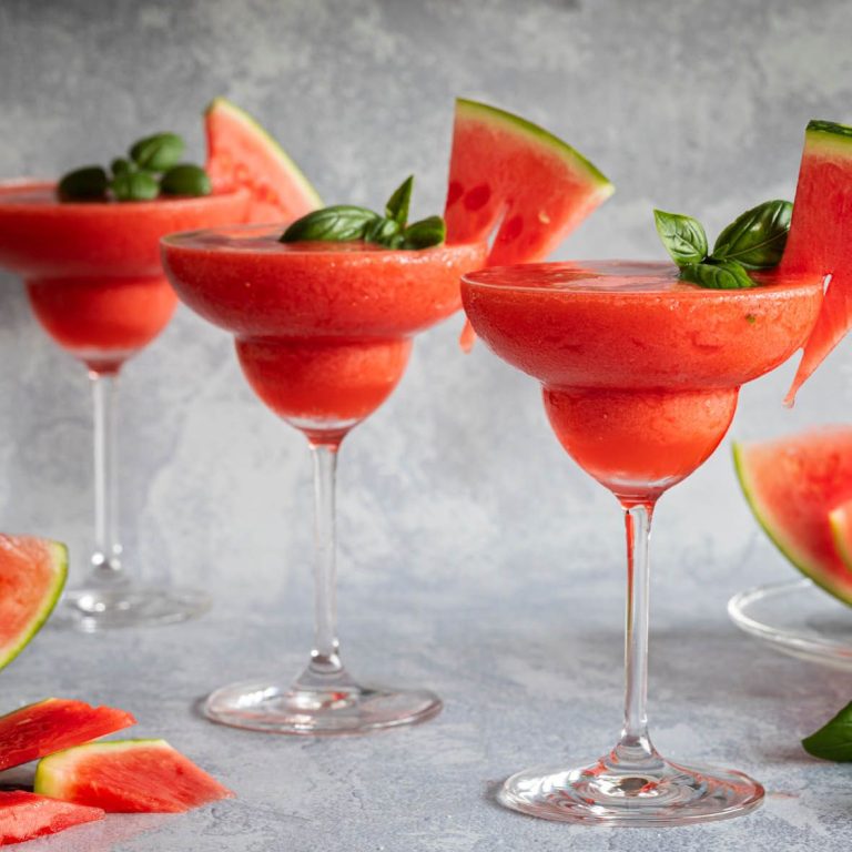 Frozen Watermelon Rosemary Margaritas Recipe: Refreshing Summer Cocktail Delight