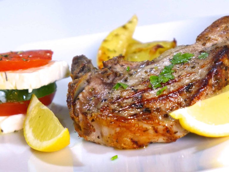 Greek-Inspired Seared Pork Chops Recipe: Mediterranean Flavor at Home