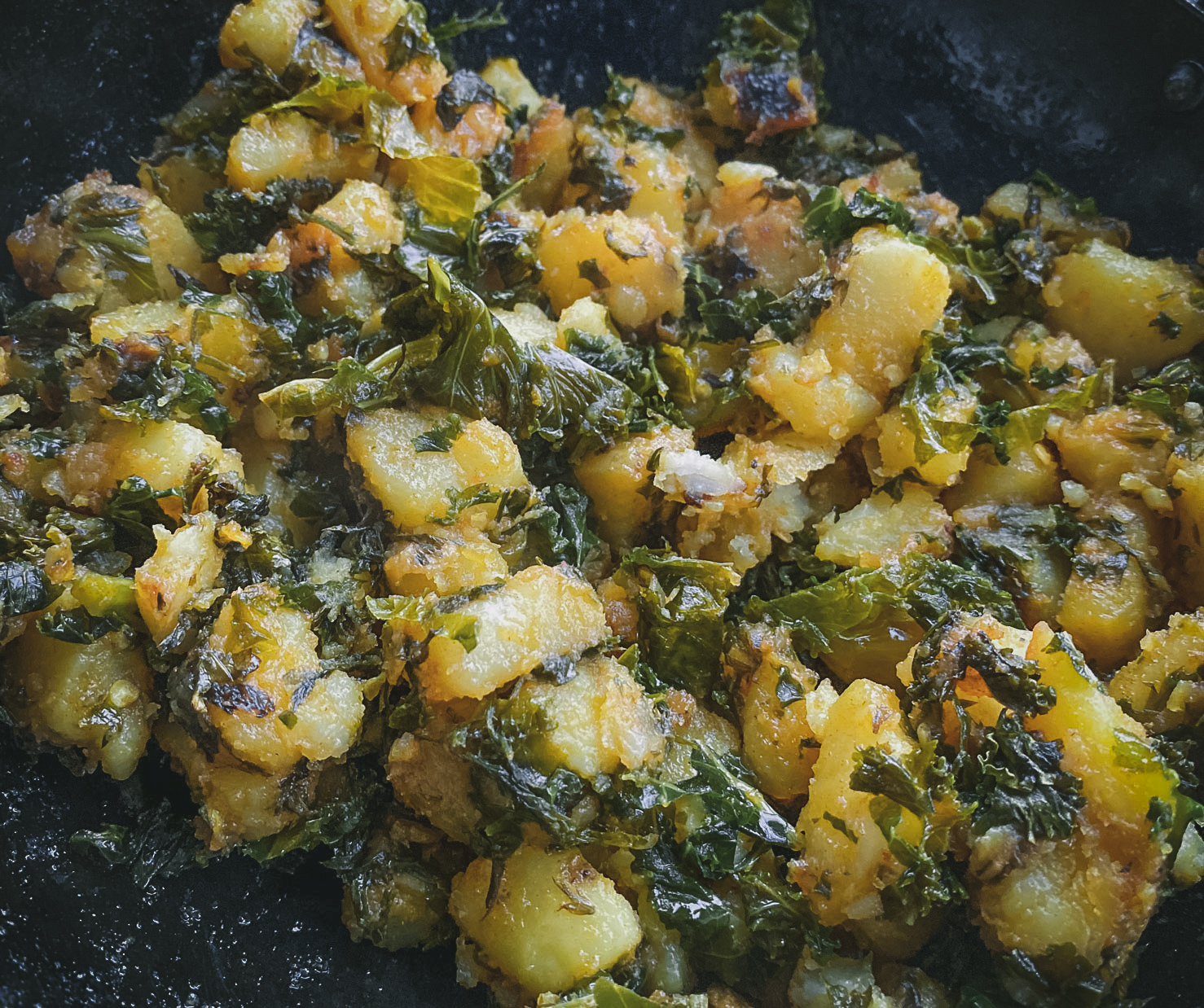 Sauteed Potatoes With Kale Recipe