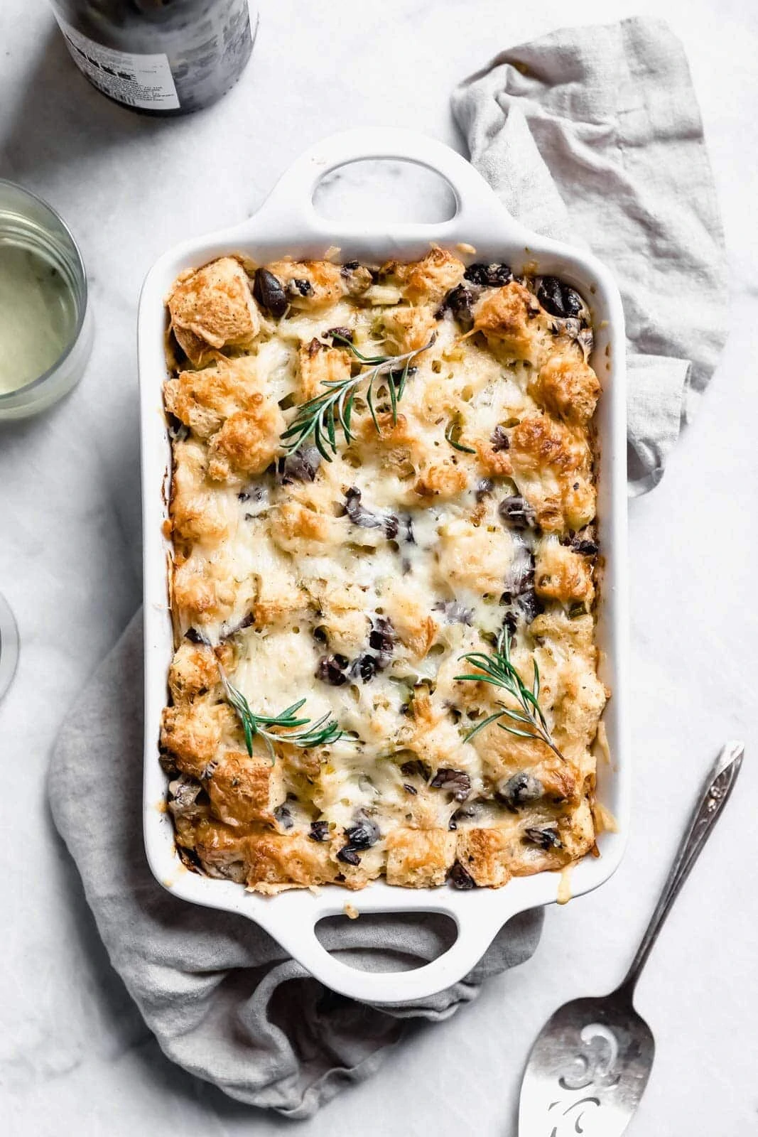 Savory Rosemary Bread Pudding