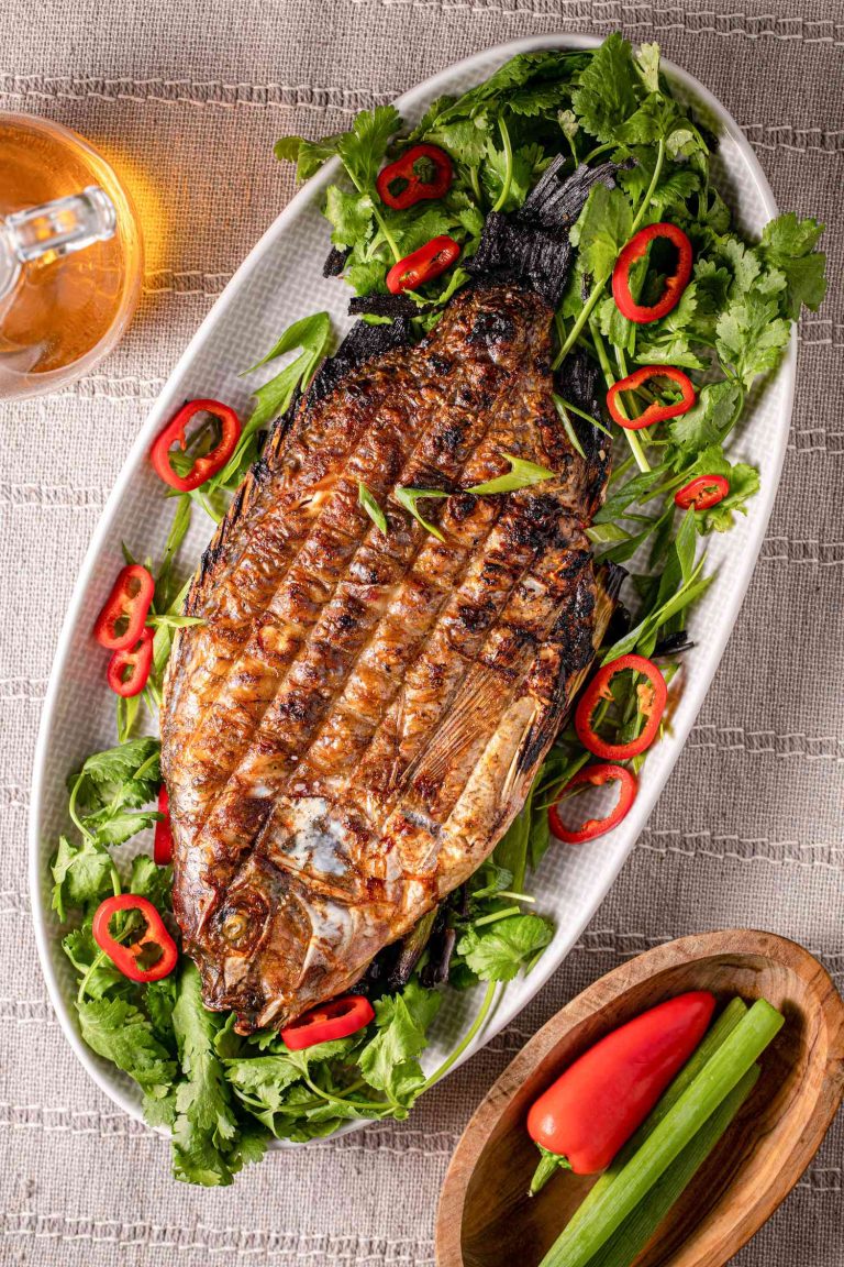Grilled Stuffed Red Snapper Recipe: Perfect Herbs, Spices, and Wine Pairings