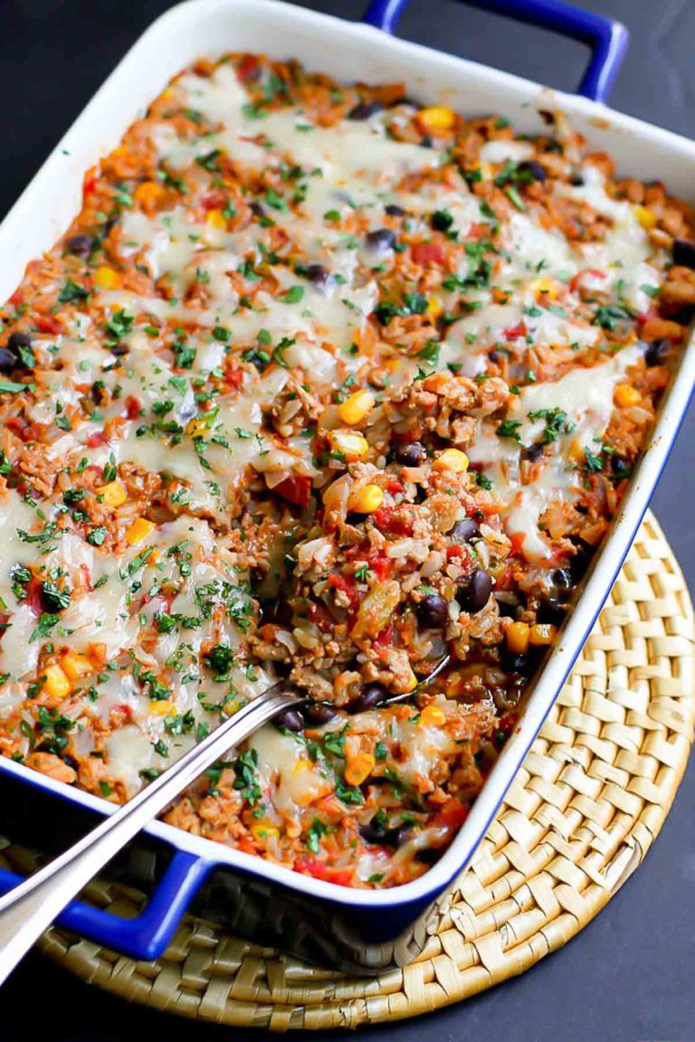 Ground Turkey Casserole Recipe: Healthy Weeknight Dinner with Vegetables and Spices