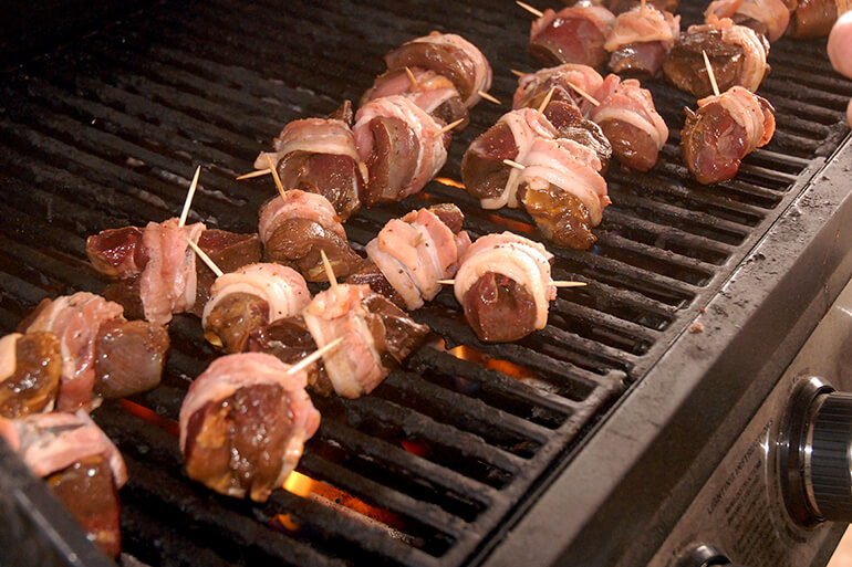 Bacon Wrapped Duck Breasts
