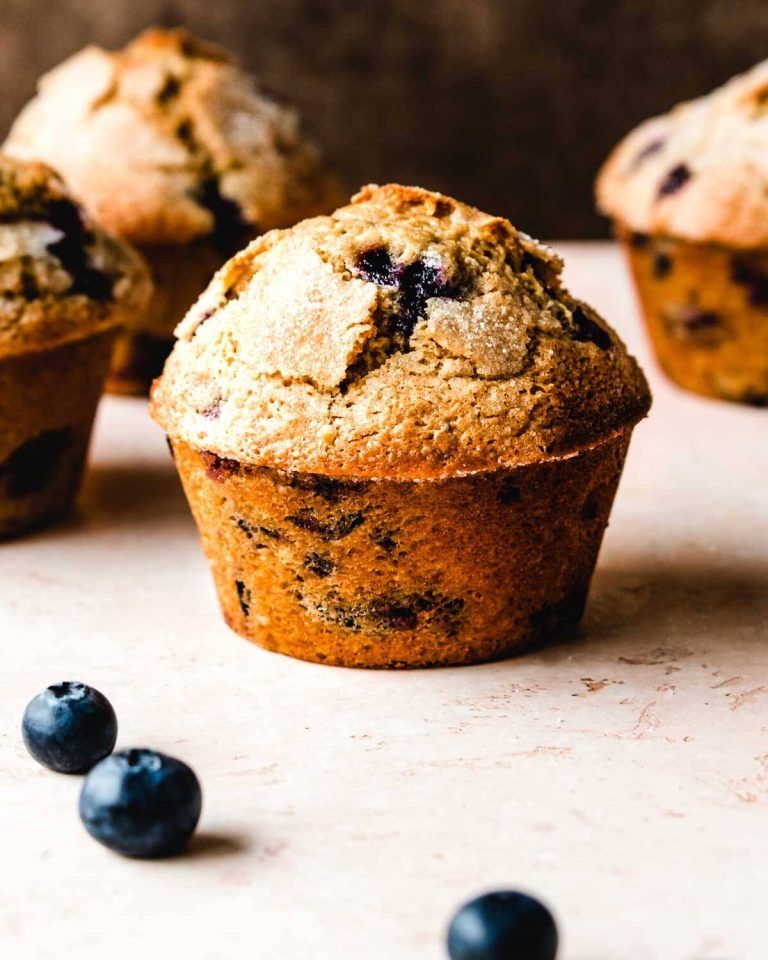 Blueberry Muffins Recipe with Pantry Staples and Fresh or Frozen Blueberries