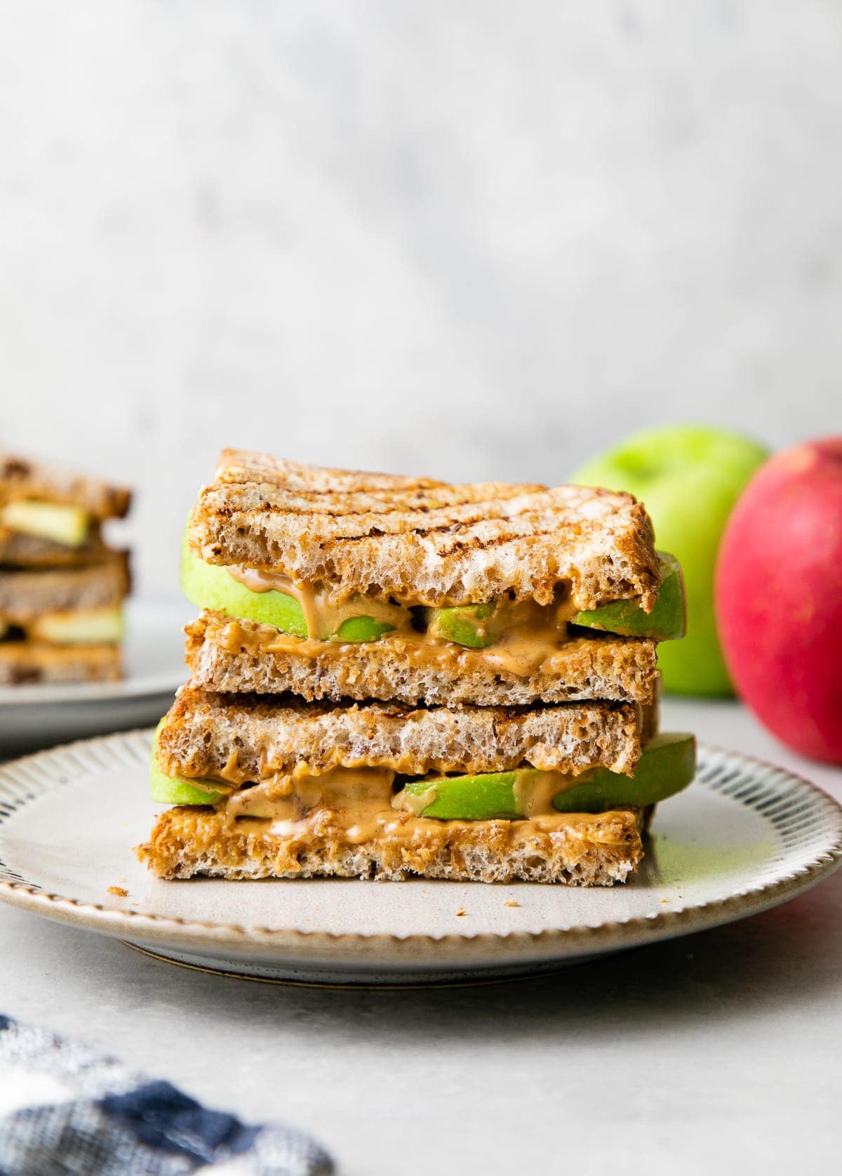Grilled Peanut Butter Apple Sandwiches
