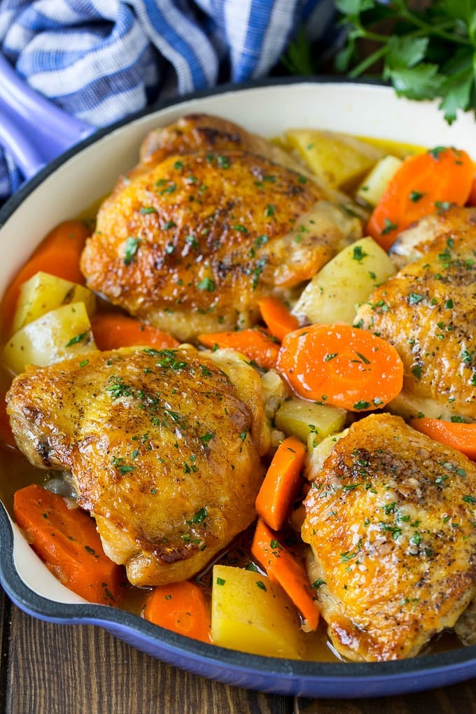Stuffed Chicken Thighs With Roasted Potatoes And Carrots: A Complete Guide