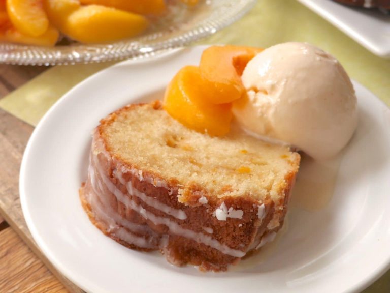 Ga Peach Pound Cake Recipe: Southern Delight with Fresh Georgia Peaches and Variations