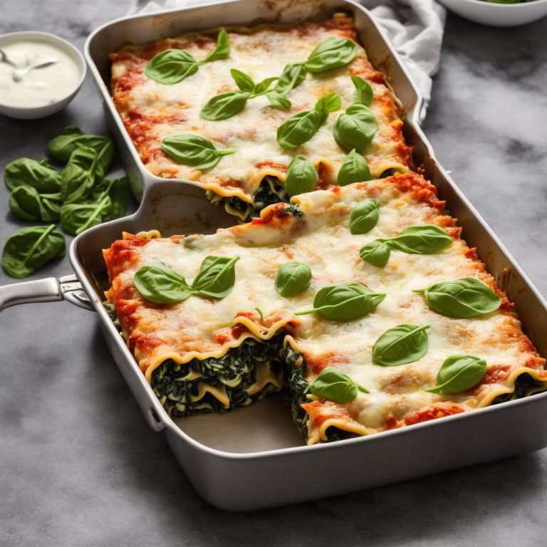 Easy Spinach Lasagna With White Sauce: Delicious, Nutritious, and Simple to Make
