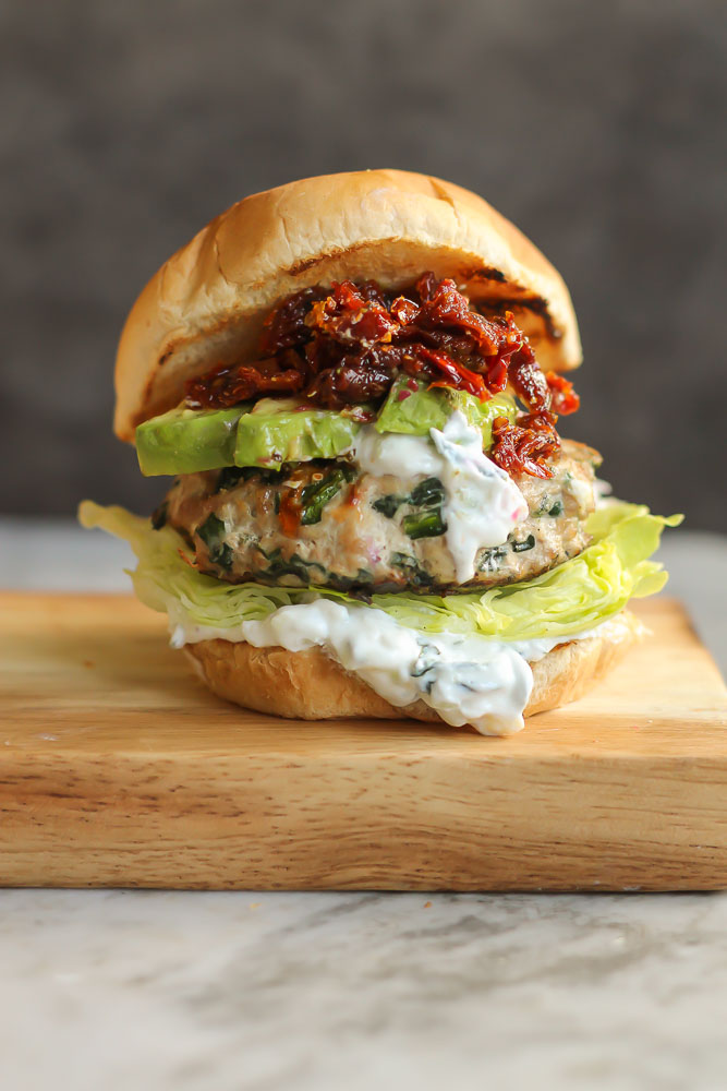 Spinach and Feta Turkey Burgers Recipe with Tasty Serving Ideas