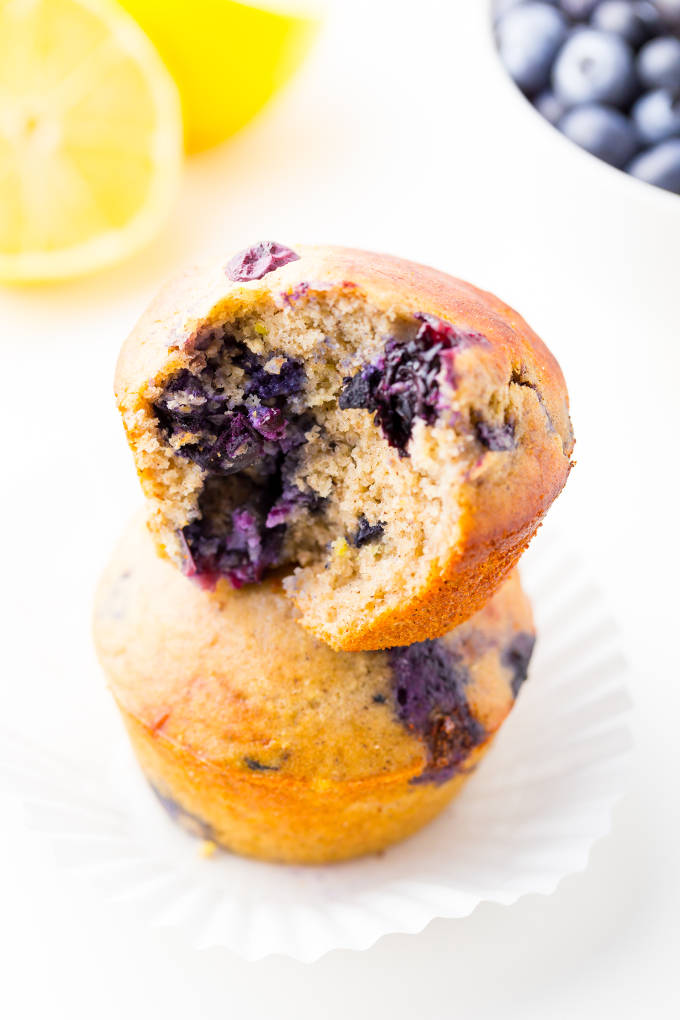 Lemon Blueberry Protein Muffins Recipe