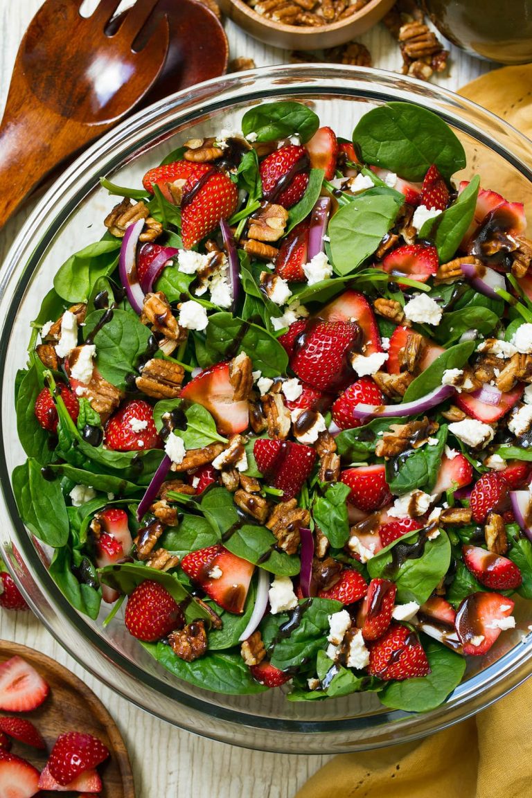 Strawberry And Spinach Salad With Honey Balsamic Vinaigrette: A Refreshing Summer Recipe